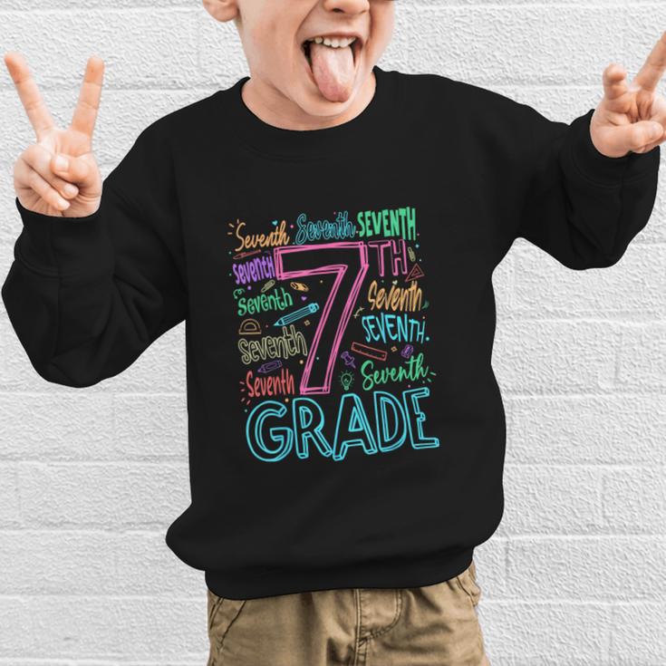 7th Grade Typography Team Seventh Grade Back To School Kids Graphic Kid Sweatshirt 7th Grade Typography Team Seventh Grade Back To School Kids Graphic Kid Sweatshirt