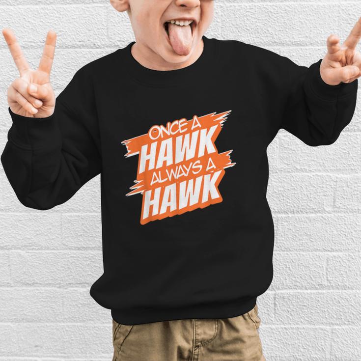 Always A Hawk Back To School Spirit O Graphic Kid Sweatshirt Always A Hawk Back To School Spirit O Graphic Kid Sweatshirt
