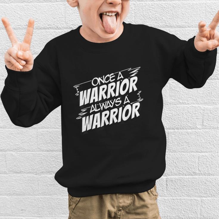 Always A Warrior Back To School Spirit Graphic Kid Sweatshirt Always A Warrior Back To School Spirit Graphic Kid Sweatshirt