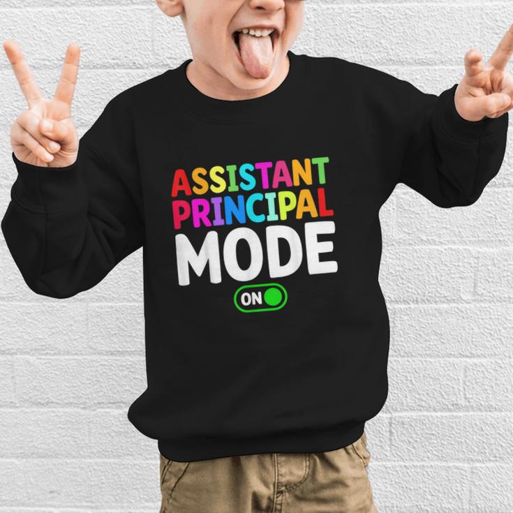 Assistant Principal Mode On Back To School Vice Principals Graphic Kid Sweatshirt