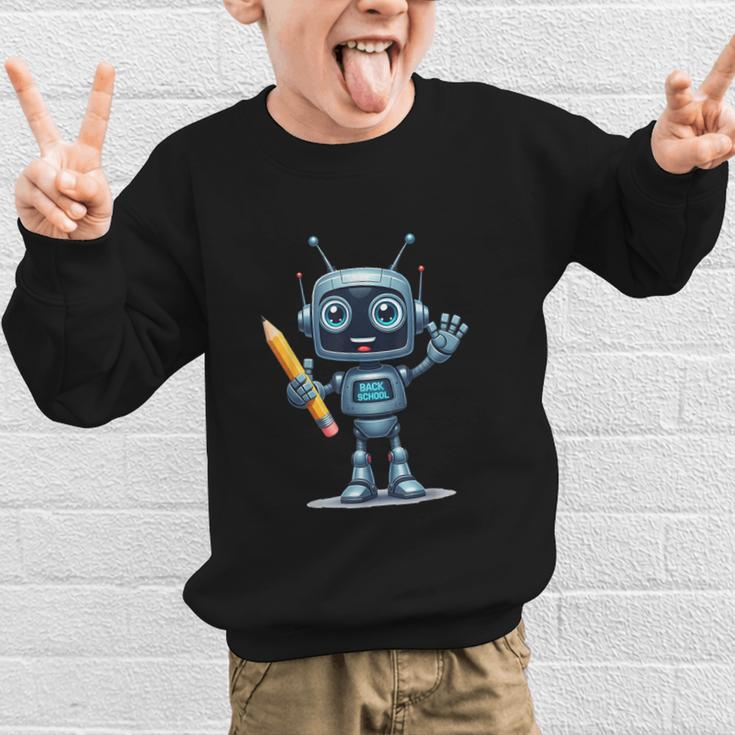 Back To School 2025 Robot Pencil For Kids Graphic Kid Sweatshirt Back To School 2025 Robot Pencil For Kids Graphic Kid Sweatshirt