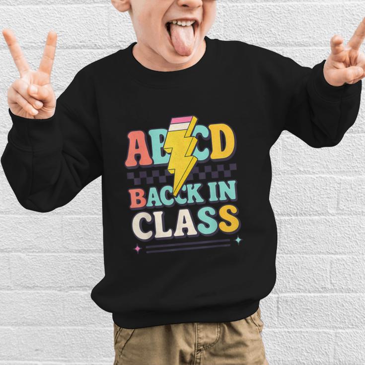 Back To School ABCD Back In Class Graphic Kid Sweatshirt