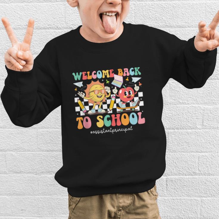Back To School Assistant Principal First Day Of School Graphic Kid Sweatshirt