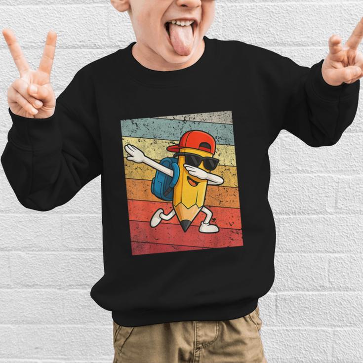 Back To School Dabbing Pencil First Day Boys Kids Graphic Kid Sweatshirt Back To School Dabbing Pencil First Day Boys Kids Graphic Kid Sweatshirt