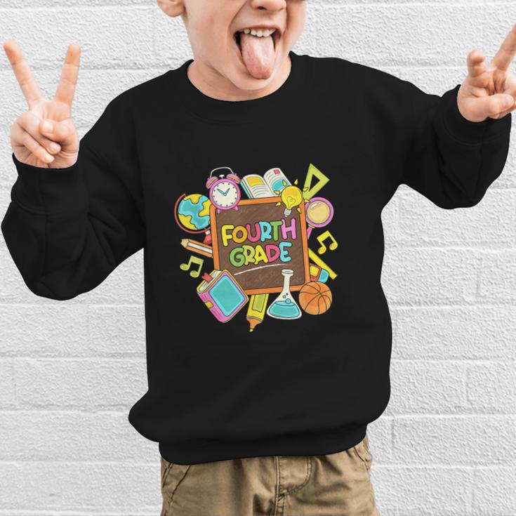 Back To School Hello Fourth Grade Team 4th Grade Boys Girls Graphic Kid Sweatshirt Back To School Hello Fourth Grade Team 4th Grade Boys Girls Graphic Kid Sweatshirt