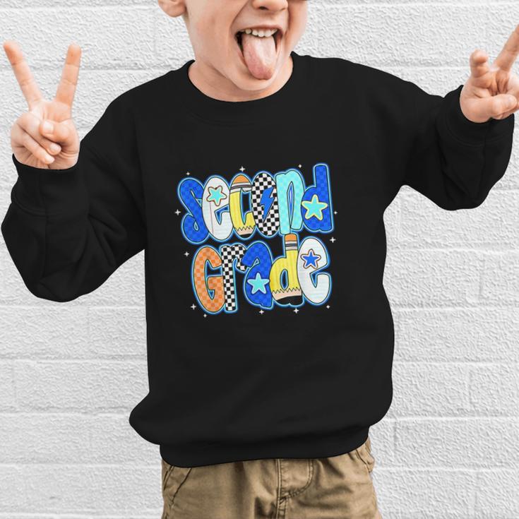 Back To School Hello Second Grade Team 2nd Grade Boy Girl Graphic Kid Sweatshirt Back To School Hello Second Grade Team 2nd Grade Boy Girl Graphic Kid Sweatshirt