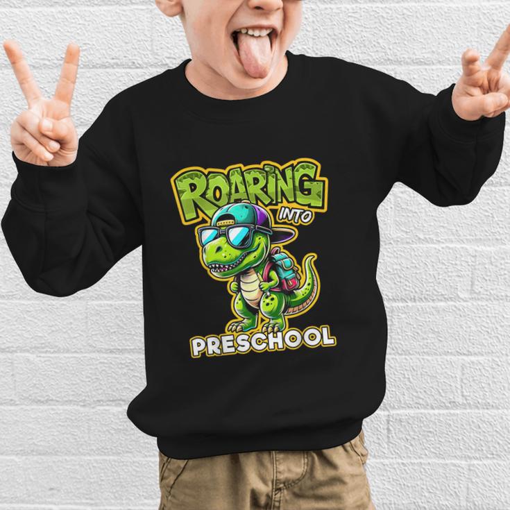 Back To School Preschool Dinosaur First Day Of School Boy Graphic Kid Sweatshirt