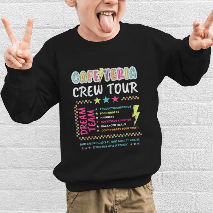 Cafeteria Crew Tour Lunch Lady Dream Team Back To School Graphic Kid Sweatshirt Cafeteria Crew Tour Lunch Lady Dream Team Back To School Graphic Kid Sweatshirt