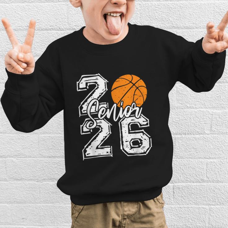 Class Of 2026 Basketball Senior 2026 Back To School Graphic Kid Sweatshirt Class Of 2026 Basketball Senior 2026 Back To School Graphic Kid Sweatshirt