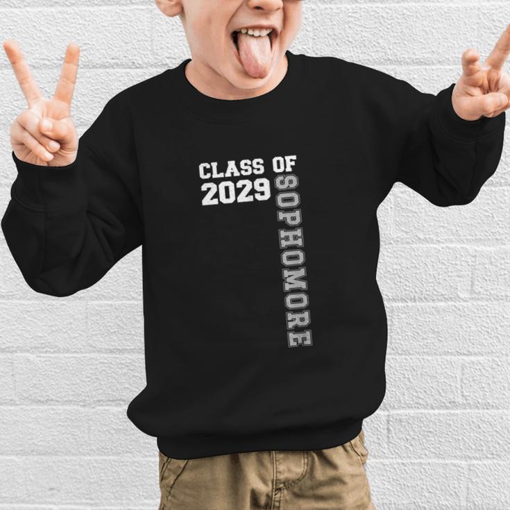 Class Of 2029 Sophomore 2029 Back To School Graphic Kid Sweatshirt Class Of 2029 Sophomore 2029 Back To School Graphic Kid Sweatshirt