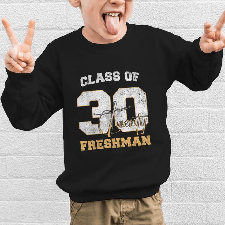 Class Of 2030 Freshman High School Back To School 9th Grade Graphic Kid Sweatshirt Class Of 2030 Freshman High School Back To School 9th Grade Graphic Kid Sweatshirt