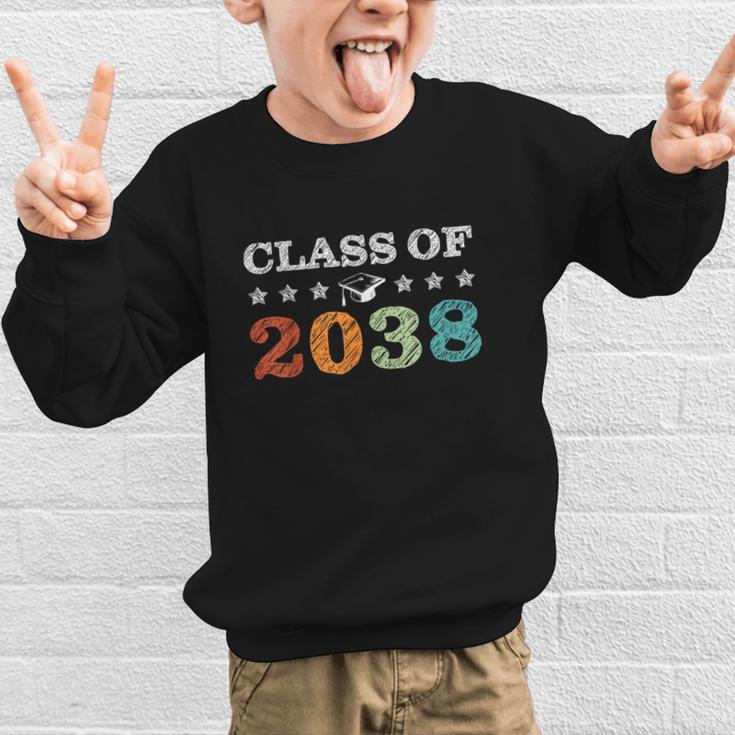 Class Of 2038 Grow With Me First Day School Back To School Graphic Kid Sweatshirt