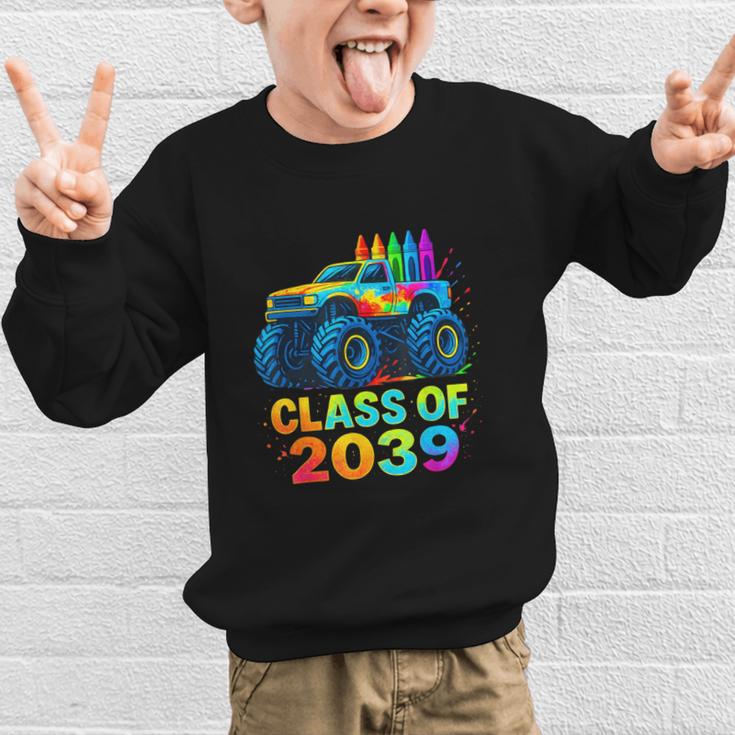 Class Of 2039 Monster Truck Kindergarten Back To School Boys Graphic Kid Sweatshirt Class Of 2039 Monster Truck Kindergarten Back To School Boys Graphic Kid Sweatshirt