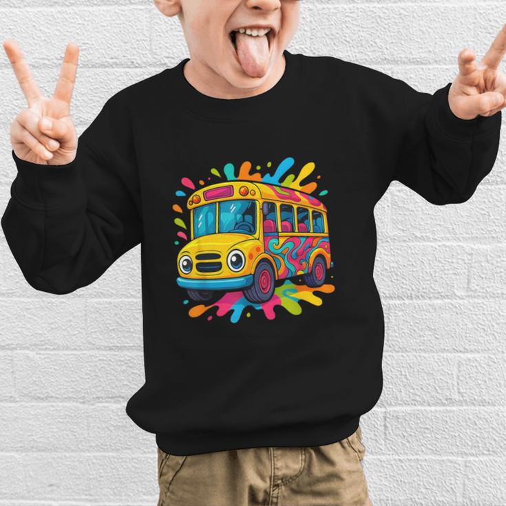 Colorful School Bus Driver Back To School Men Women Kids Graphic Kid Sweatshirt Colorful School Bus Driver Back To School Men Women Kids Graphic Kid Sweatshirt