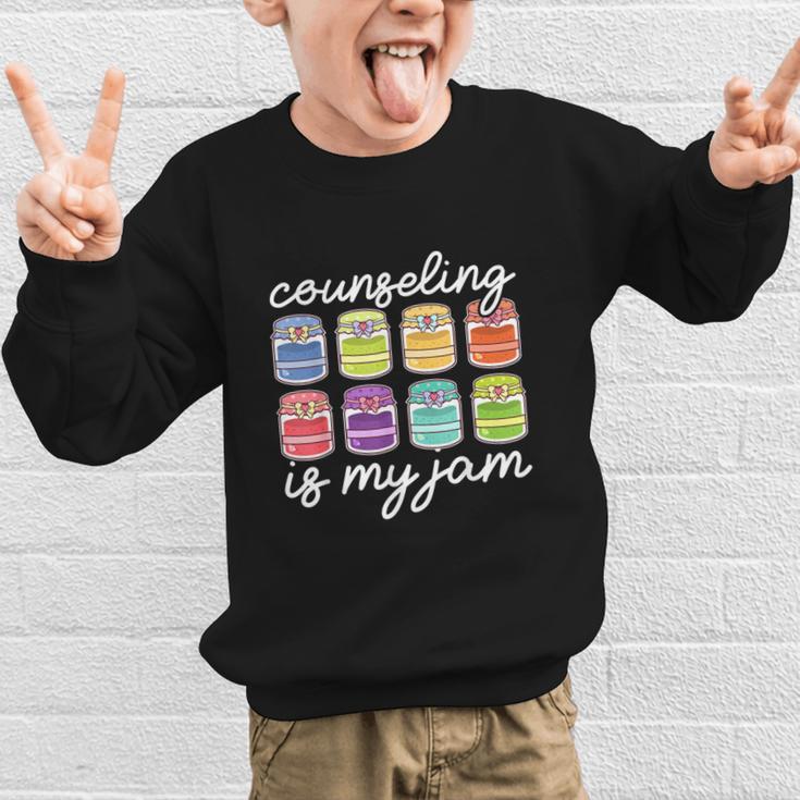 Counseling Is My Jam School Counselor Back To School Graphic Kid Sweatshirt