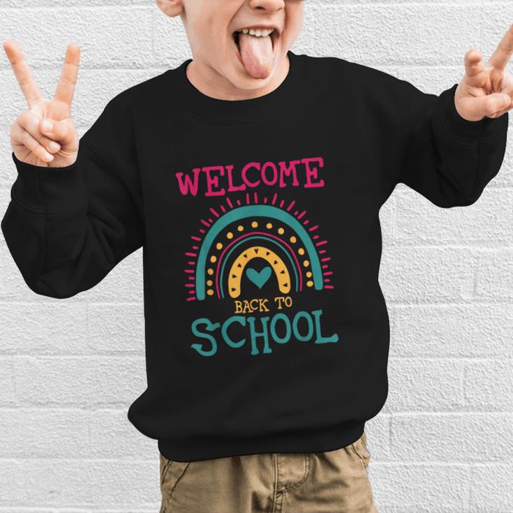 Cute Welcome Back To School First Day Of School First Day Graphic Kid Sweatshirt Cute Welcome Back To School First Day Of School First Day Graphic Kid Sweatshirt