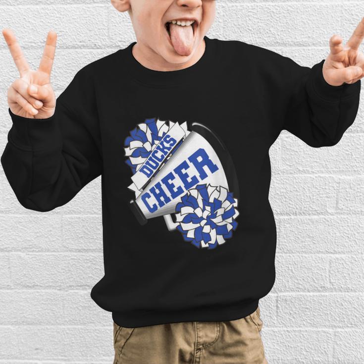 Ducks Cheer Back To School Cheerleading Spirit B Graphic Kid Sweatshirt Ducks Cheer Back To School Cheerleading Spirit B Graphic Kid Sweatshirt