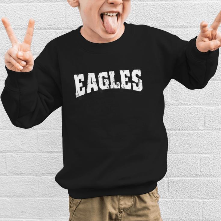 Eagles Back To School Spirit Graphic Kid Sweatshirt Eagles Back To School Spirit Graphic Kid Sweatshirt