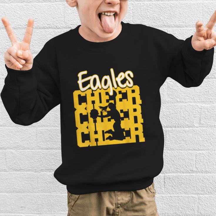 Eagles Cheer Back To School Cheerleading Spirit GY Graphic Kid Sweatshirt Eagles Cheer Back To School Cheerleading Spirit GY Graphic Kid Sweatshirt