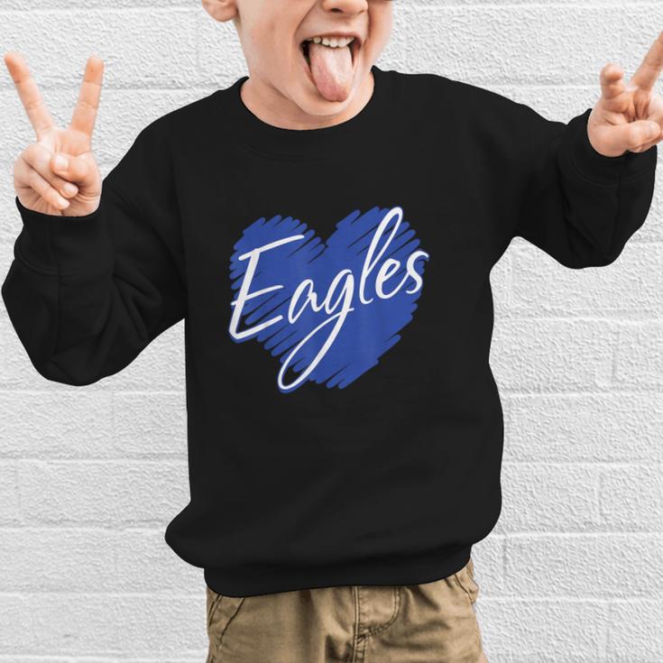 Eagles Heart Back To School Spirit B Graphic Kid Sweatshirt Eagles Heart Back To School Spirit B Graphic Kid Sweatshirt