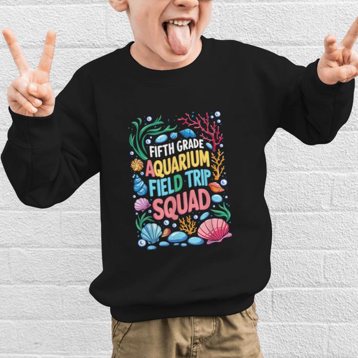 Fifth Grade Aquarium Trip Squad Matching Back To School Graphic Kid Sweatshirt Fifth Grade Aquarium Trip Squad Matching Back To School Graphic Kid Sweatshirt