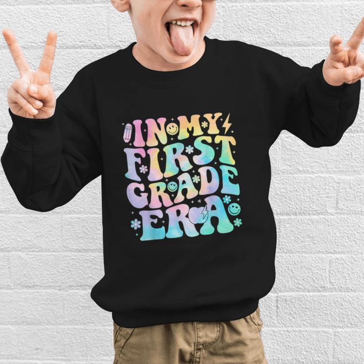 In My First Grade Era Girl Tie Dye 1st Grade Back To School Graphic Kid Sweatshirt In My First Grade Era Girl Tie Dye 1st Grade Back To School Graphic Kid Sweatshirt