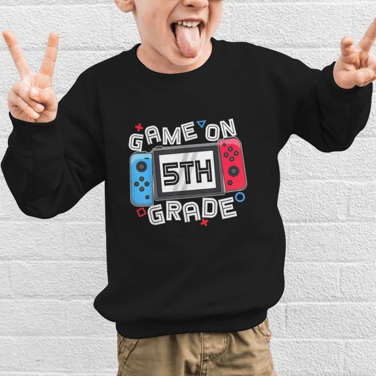 Game On 5th Grade Back To School Video Gamer Boys Kids Graphic Kid Sweatshirt Game On 5th Grade Back To School Video Gamer Boys Kids Graphic Kid Sweatshirt