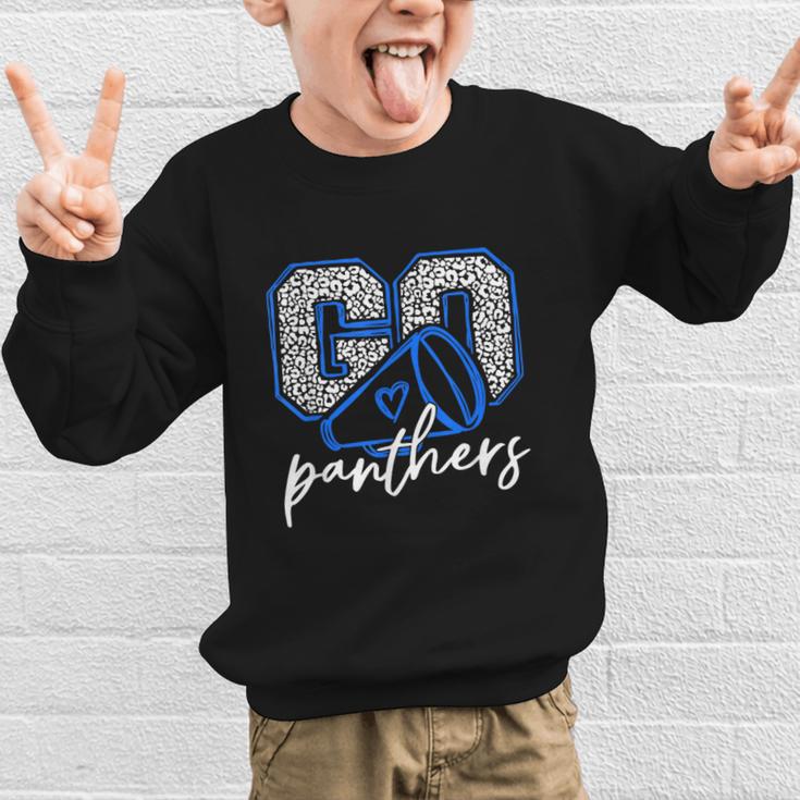 Go Cheer Panthers School Sports Name Spirit Back To School Graphic Kid Sweatshirt Go Cheer Panthers School Sports Name Spirit Back To School Graphic Kid Sweatshirt