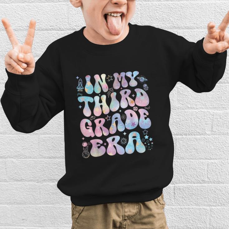 Groovy In My Third Grade Era Tie Dye Kids Boy Back To School Graphic Kid Sweatshirt Groovy In My Third Grade Era Tie Dye Kids Boy Back To School Graphic Kid Sweatshirt