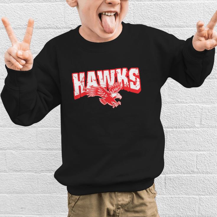 Hawks Back To School Spirit R Graphic Kid Sweatshirt