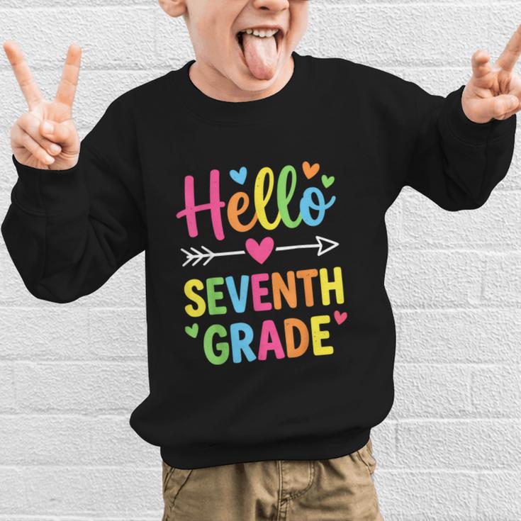 Hello Seventh 7TH Grade Back To School Kids Students Tee Graphic Kid Sweatshirt Hello Seventh 7TH Grade Back To School Kids Students Tee Graphic Kid Sweatshirt