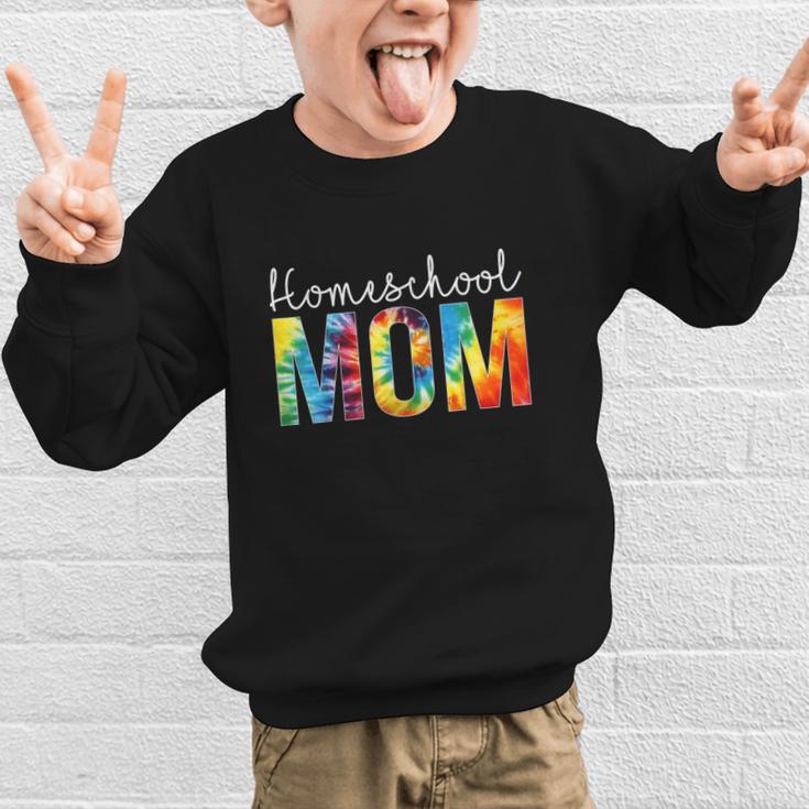 Homeschool Mom Tie Dye Back To School Day For Women For Work Graphic Kid Sweatshirt Homeschool Mom Tie Dye Back To School Day For Women For Work Graphic Kid Sweatshirt