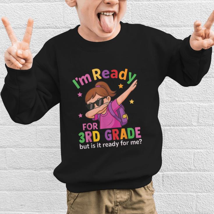I'm Ready For 3rd Grade Girl Back To School For Students Graphic Kid Sweatshirt I'm Ready For 3rd Grade Girl Back To School For Students Graphic Kid Sweatshirt