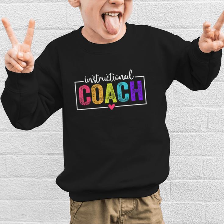 Instructional Coach Appreciation Back To School Graphic Kid Sweatshirt