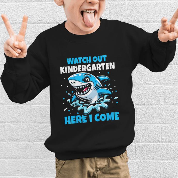 Kids Back To School Watch Out Kindergarten Here I Come Shark Boys Graphic Kid Sweatshirt Kids Back To School Watch Out Kindergarten Here I Come Shark Boys Graphic Kid Sweatshirt