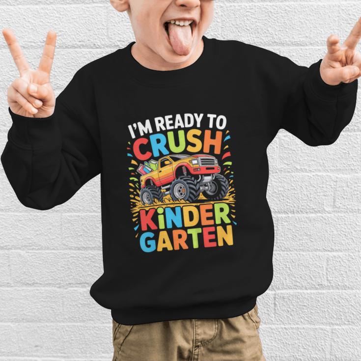 Kids I'm Ready To Crush Kindergarten Shirt Back To School Boy Graphic Kid Sweatshirt Kids I'm Ready To Crush Kindergarten Shirt Back To School Boy Graphic Kid Sweatshirt