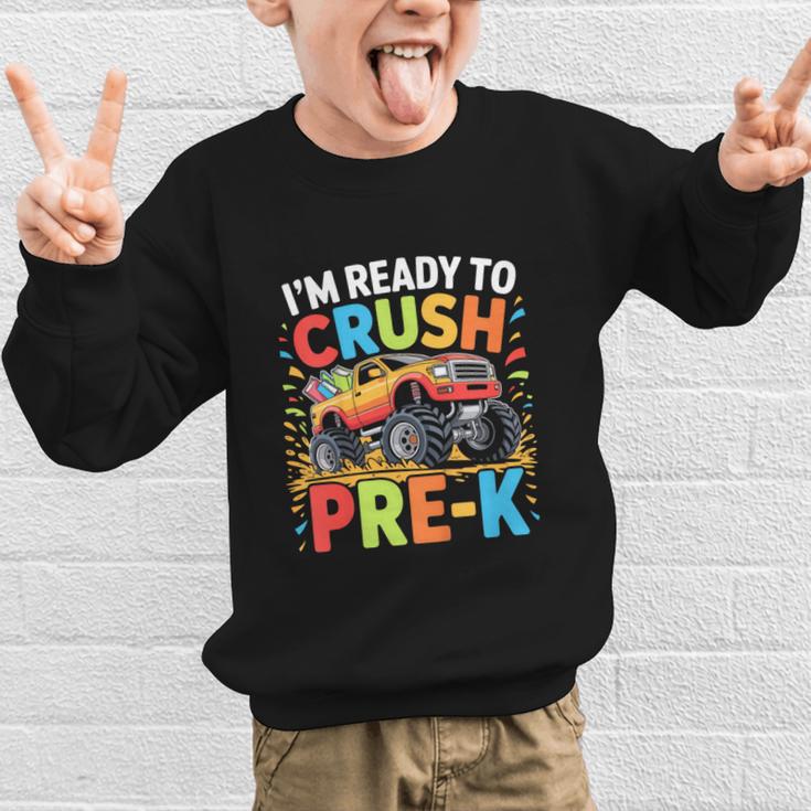 Kids I'm Ready To Crush Pre-K Shirt Back To School PreK Boy Graphic Kid Sweatshirt Kids I'm Ready To Crush Pre-K Shirt Back To School PreK Boy Graphic Kid Sweatshirt