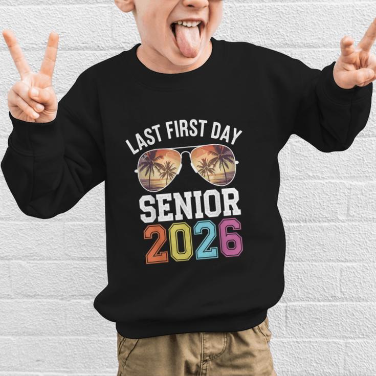 My Last First Day Class Of 2026 Senior Day Back To School Graphic Kid Sweatshirt My Last First Day Class Of 2026 Senior Day Back To School Graphic Kid Sweatshirt