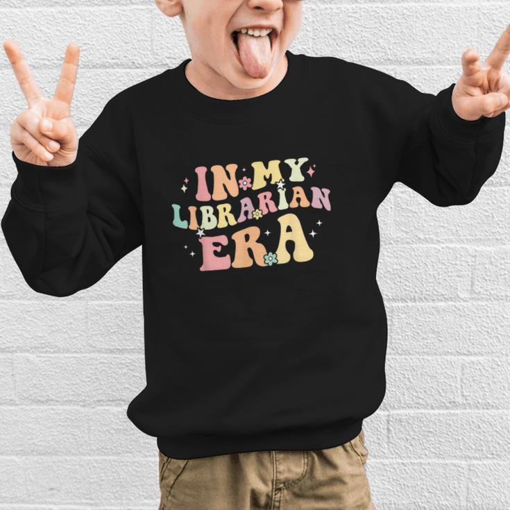 In My Librarian Era Retro Back To School Bookworm Book Lover Graphic Kid Sweatshirt In My Librarian Era Retro Back To School Bookworm Book Lover Graphic Kid Sweatshirt