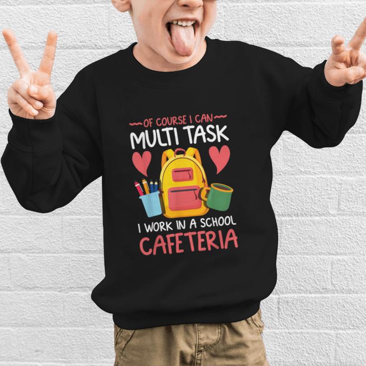 Lunch Lady Appreciation Back To School Cafeteria Worker Graphic Kid Sweatshirt
