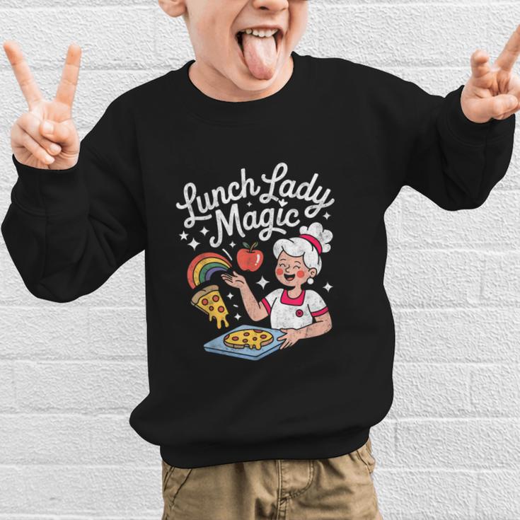 Lunch Lady Magic Cafeteria Worker Back To School Women Girls Graphic Kid Sweatshirt Lunch Lady Magic Cafeteria Worker Back To School Women Girls Graphic Kid Sweatshirt