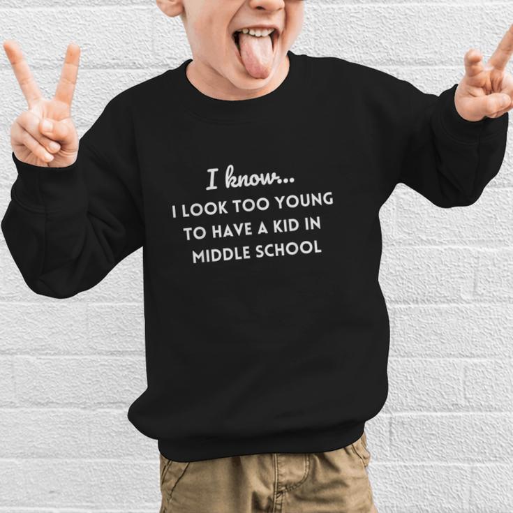 Mom Middle School Mama Mother Back To School Sarcastic Graphic Kid Sweatshirt Mom Middle School Mama Mother Back To School Sarcastic Graphic Kid Sweatshirt