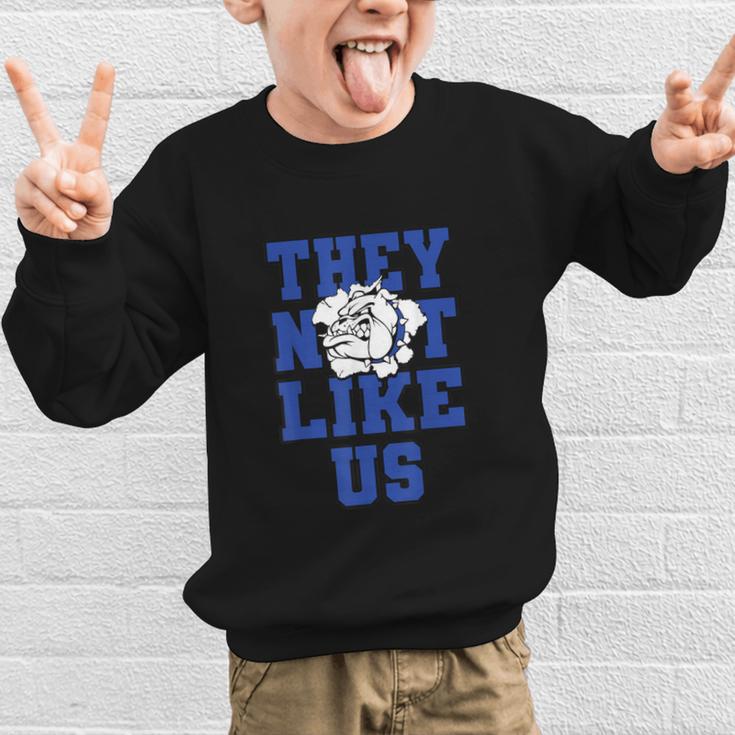 Not Like Bulldog Back To School Spirit B Graphic Kid Sweatshirt Not Like Bulldog Back To School Spirit B Graphic Kid Sweatshirt