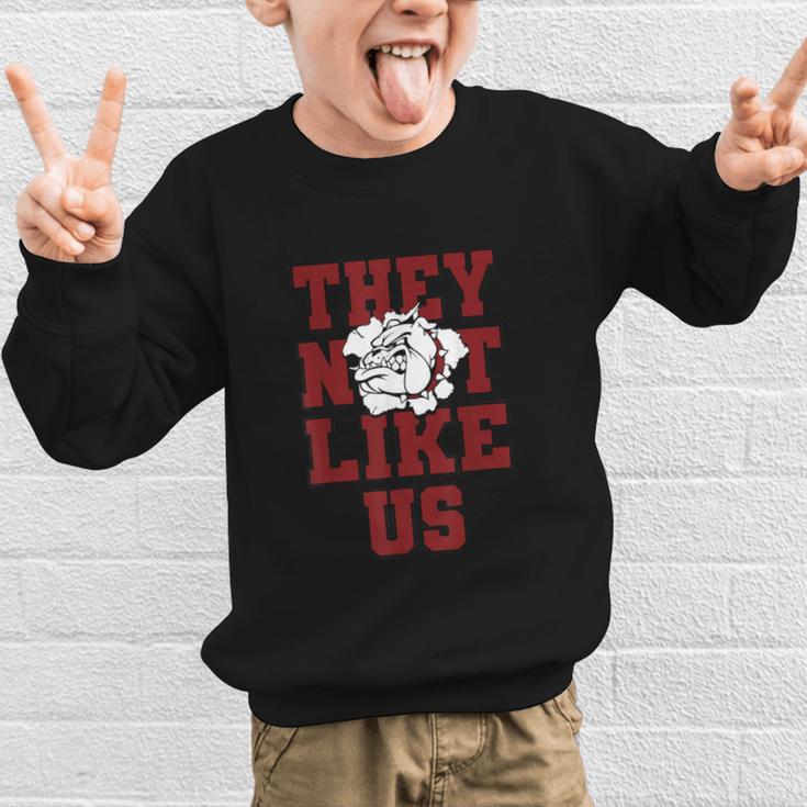 Not Like Bulldog Back To School Spirit M Graphic Kid Sweatshirt Not Like Bulldog Back To School Spirit M Graphic Kid Sweatshirt