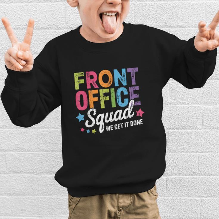 Office Squad We Get It Done Back To School Happy First Day Graphic Kid Sweatshirt