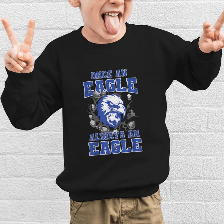 Once An Eagle Always An Eagle Back To School Spirit B Graphic Kid Sweatshirt
