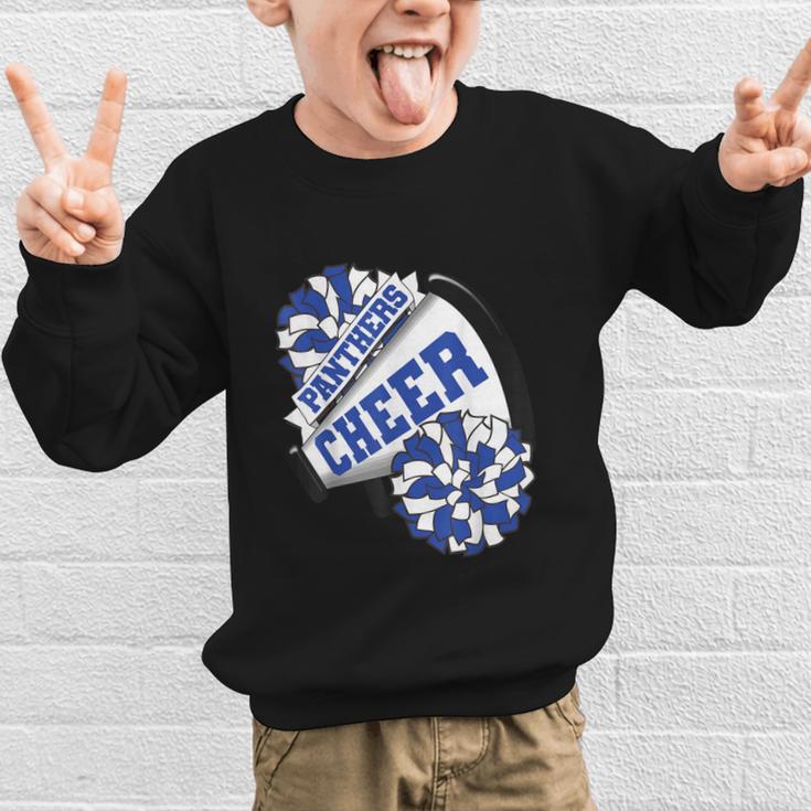 Panthers Cheer Back To School Cheerleading Spirit B Graphic Kid Sweatshirt Panthers Cheer Back To School Cheerleading Spirit B Graphic Kid Sweatshirt