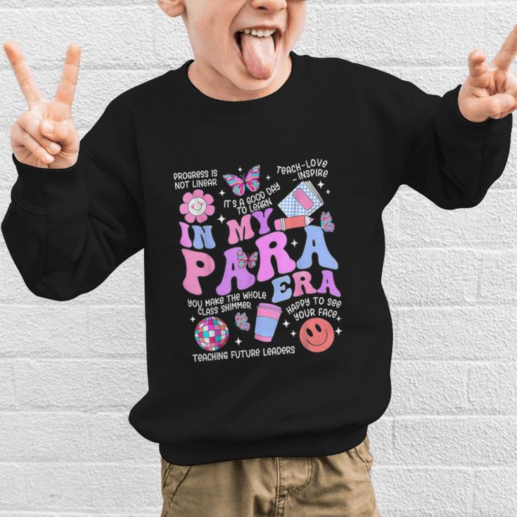 In My Para Era Paraprofessional Paraeducator Back To School Graphic Kid Sweatshirt In My Para Era Paraprofessional Paraeducator Back To School Graphic Kid Sweatshirt