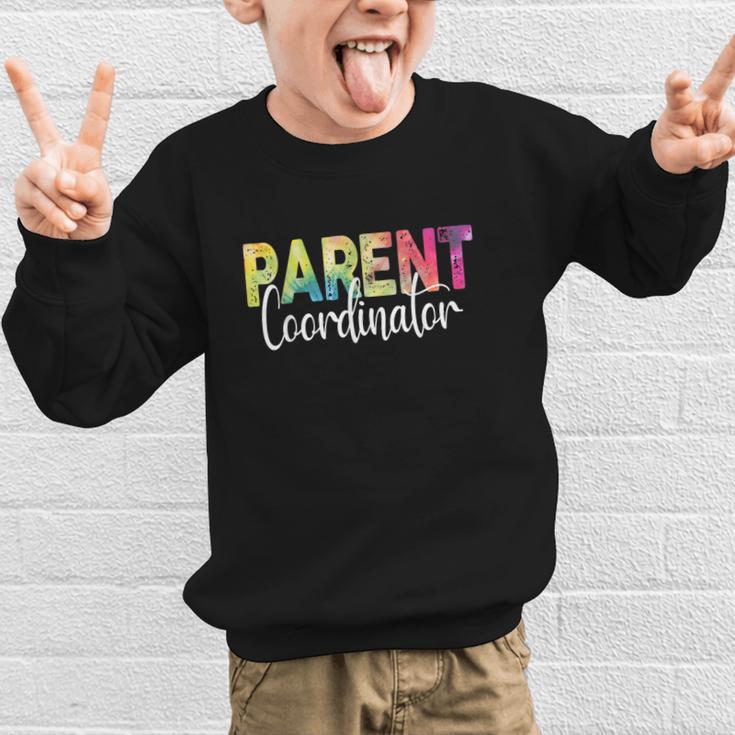 Parent Coordinator Tie Dye Back To School Appreciation Graphic Kid Sweatshirt Parent Coordinator Tie Dye Back To School Appreciation Graphic Kid Sweatshirt