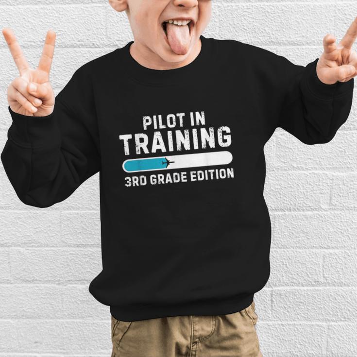 Pilot In Training 3rd Grade Edition Back To School Boys Girl Graphic Kid Sweatshirt Pilot In Training 3rd Grade Edition Back To School Boys Girl Graphic Kid Sweatshirt